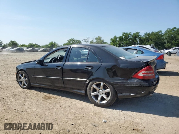 2007 Mercedes-Benz C 230 Sport with VIN WDBRF52H67A948136, listed as a Copart auction lot 62162335 with Not provided miles and Salvage title. Bid and sale history available at DreamBid. Image 2.