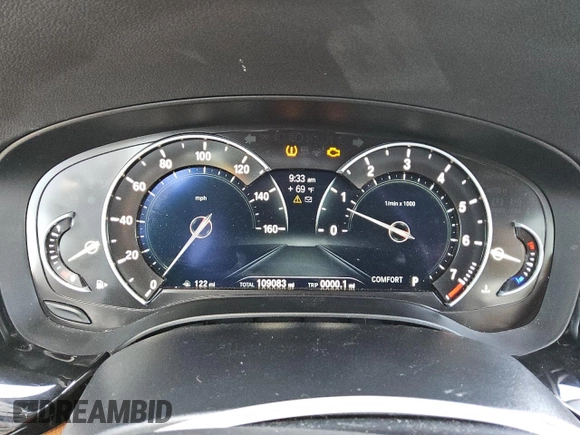 2017 BMW 5 Series 530i with VIN WBAJA5C34HG895805, listed as a Copart auction lot 52537145 with 109,083 mi miles and Clean Title. Bid and sale history available at carsss.com. Image 9.