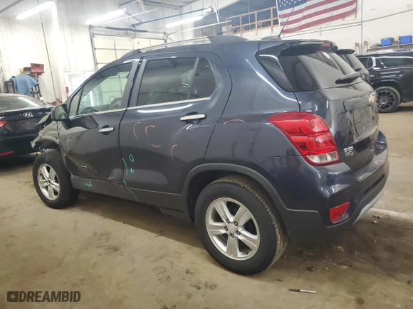 2018 Chevrolet Trax LT with VIN 3GNCJLSBXJL216024, listed as a Copart auction lot 51970185 with 80,361 mi miles and Salvage Title. Bid and sale history available at carsss.com. Image 2.