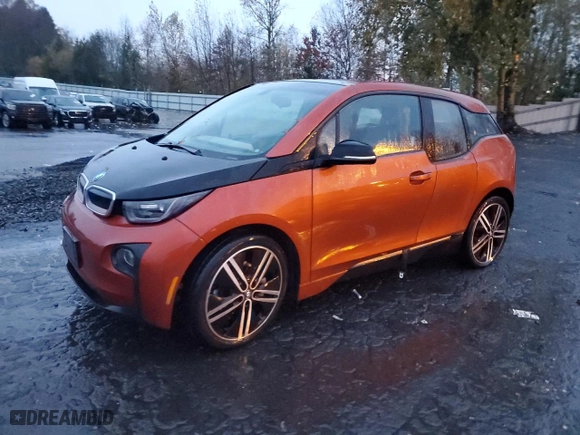 2015 BMW i3 with VIN WBY1Z2C55FV286998, listed as a Copart auction lot 80995244 with 0 mi miles and Salvage Title. Bid and sale history available at carsss.com. Image 1.