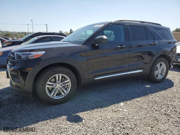 2022 Ford Explorer XLT with VIN 1FMSK7DH9NGB60710, listed as a Copart auction lot 51952045 with 25,187 mi miles and Salvage Title. Bid and sale history available at carsss.com. Image 1.