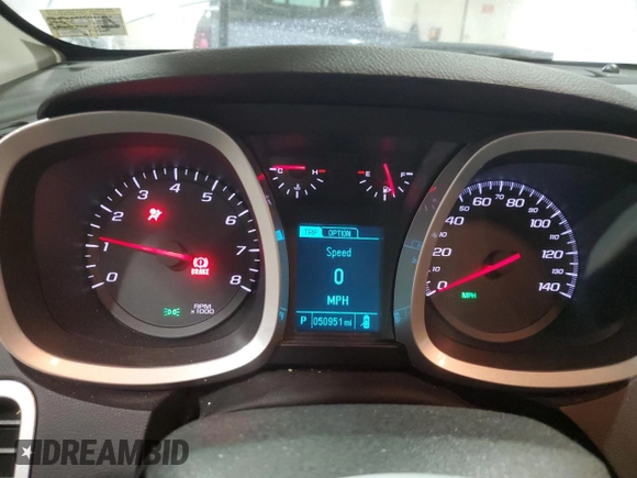 2015 Chevrolet Equinox LT with VIN 2GNFLGE39F6262409, listed as a Copart auction lot 47585765 with 50,951 mi miles and Salvage Title. Bid and sale history available at carsss.com. Image 9.