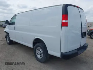 2023 Chevrolet Express Cargo Van with VIN 1GCWGAFP5P1192004, listed as a IAAI auction lot 42060862 with 31,706 mi miles. Bid and sale history available at carsss.com. Image 3.