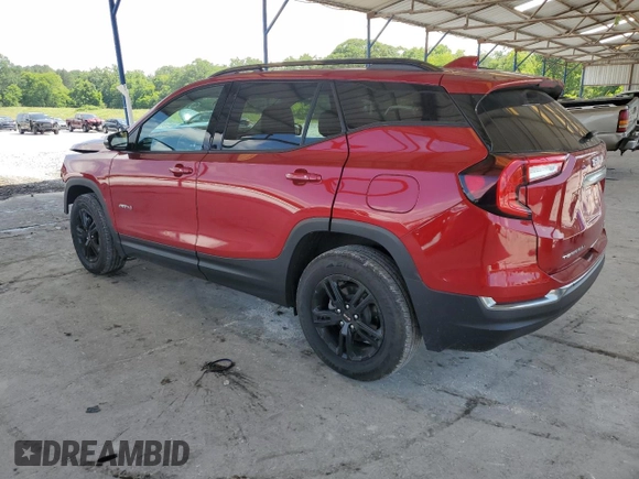 2023 GMC Terrain AT4 z VIN 3GKALYEG1PL244760, wystawiony jako Copart lot #57749645 z przebiegiem 16 832 mil mil oraz Szkoda całkowita • Salvage title. Historia ofert i sprzedaży dostępna na DreamBid. Obrazek 2.