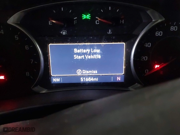 2020 Chevrolet Equinox LT with VIN 2GNAXVEX8L6241939, listed as a IAAI auction lot 41650319 with 51,684 mi miles. Bid and sale history available at carsss.com. Image 7.
