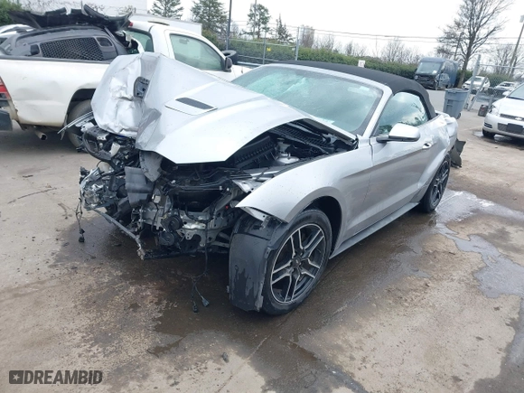 2020 Ford Mustang EcoBoost with VIN 1FATP8UH7L5119278, listed as a IAAI auction lot 41505614 with 1 mi miles. Bid and sale history available at carsss.com. Image 18.