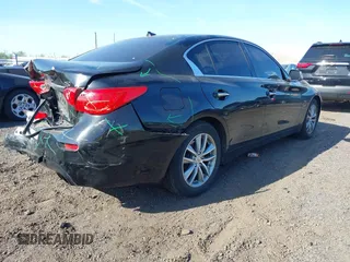 2016 Infiniti Q50 with VIN JN1EV7AR2GM341323, listed as a IAAI auction lot 42132950 with 104,943 mi miles and . Bid and sale history available at DreamBid. Image 4.