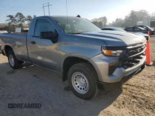 2024 Chevrolet Silverado 1500 Work Truck with VIN 3GCNAAED5RG132104, listed as a Copart auction lot 48496565 with 17 mi miles and Salvage Title. Bid and sale history available at carsss.com. Image 4.