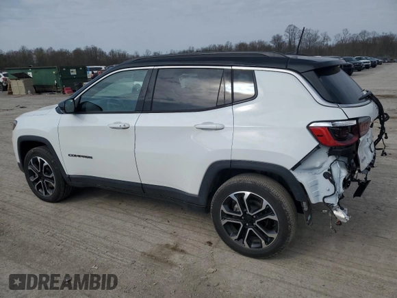 2023 Jeep Compass Limited с VIN 3C4NJDCN0PT561331, выставлен на аукционе Copart как лот 53398885 с пробегом 11 906 миль миль и Списание • Salvage title. История ставок и продаж доступна на DreamBid. Изображение 2.
