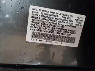 2014 Acura MDX Tech Pkg with VIN 5FRYD4H43EB011426, listed as a Copart auction lot 48621835 with 147,246 mi miles and Salvage Title. Bid and sale history available at carsss.com. Image 13.