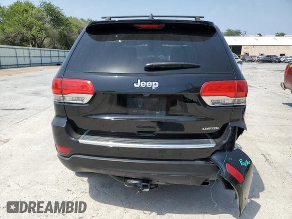2017 Jeep Grand Cherokee Limited with VIN 1C4RJEBG9HC793417, listed as a Copart auction lot 52128015 with 162,000 mi miles and Salvage Title. Bid and sale history available at carsss.com. Image 6.