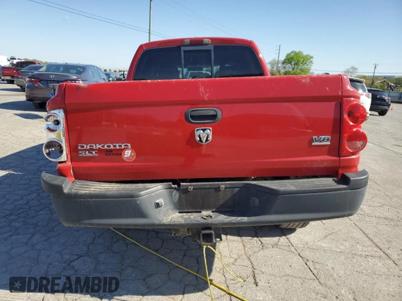 2006 Dodge Dakota SLT with VIN 1D7HW48N46S627103, listed as a Copart auction lot 52514075 with 175,581 mi miles and Clean title. Bid and sale history available at DreamBid. Image 6.
