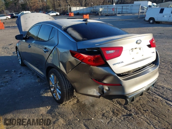 2014 Kia Optima SX Turbo with VIN 5XXGR4A62EG272392, listed as a IAAI auction lot 41236920 with 189,504 mi miles and . Bid and sale history available at DreamBid. Image 6.