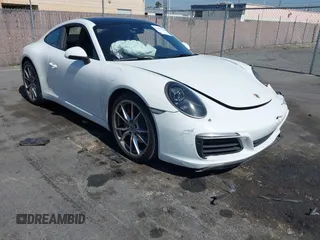 2017 Porsche 911 Carrera with VIN WP0AA2A91HS107570, listed as a IAAI auction lot 41654966 with 81,919 mi miles. Bid and sale history available at carsss.com. Image 1.