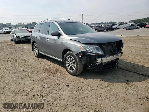 2016 Nissan Pathfinder S with VIN 5N1AR2MM4GC608904, listed as a Copart auction lot 71066324 with 90,727 mi miles and Salvage Title. Bid and sale history available at carsss.com. Image 12.