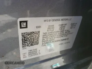 2021 Chevrolet Traverse RS with VIN 1GNERJKW8MJ184873, listed as a Copart auction lot 78781304 with 41,664 mi miles and Salvage Title. Bid and sale history available at carsss.com. Image 13.