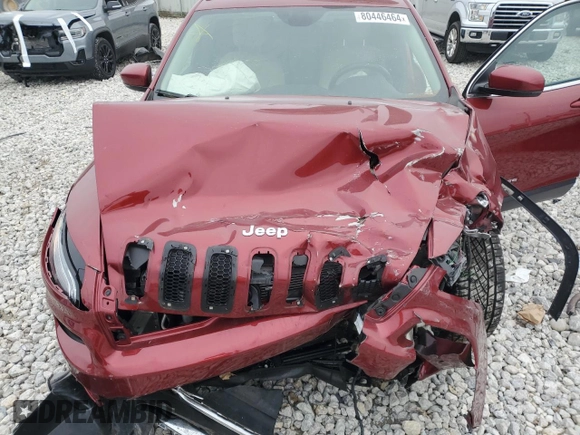 2015 Jeep Cherokee Limited with VIN 1C4PJLDB6FW516426, listed as a Copart auction lot 80446464 with Not Provided miles and Salvage Title. Bid and sale history available at DreamBid. Image 12.