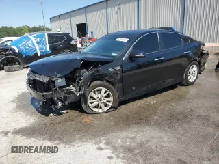 2018 Kia Optima LX with VIN 5XXGT4L34JG232426, listed as a Copart auction lot 52958085 with 75,608 mi miles and Salvage Title. Bid and sale history available at carsss.com. Image 1.