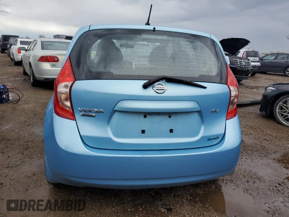 2014 Nissan Note SV with VIN 3N1CE2CP1EL416168, listed as a Copart auction lot 53536835 with 126,075 mi miles and Salvage title. Bid and sale history available at DreamBid. Image 6.