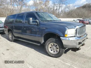 2003 Ford Excursion XLT with VIN 1FMNU41S73EB25176, listed as a Copart auction lot 79601554 with 326,945 mi miles and Salvage Title. Bid and sale history available at DreamBid. Image 4.