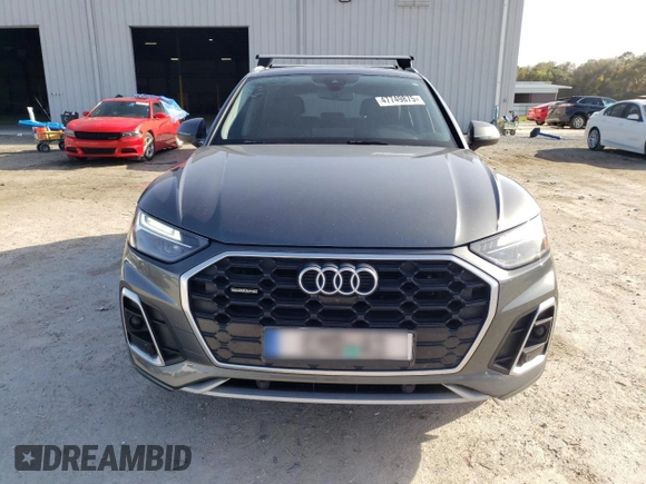 2022 Audi Q5 S line Premium Plus with VIN WA1EAAFY0N2016503, listed as a Copart auction lot 47749875 with 59,499 mi miles and Salvage Title. Bid and sale history available at carsss.com. Image 5.