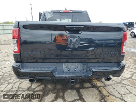 2023 Ram 1500 Big Horn with VIN 1C6SRFFT0PN651992, listed as a Copart auction lot 55075565 with 26,821 mi miles and Non repairable. Bid and sale history available at DreamBid. Image 6.