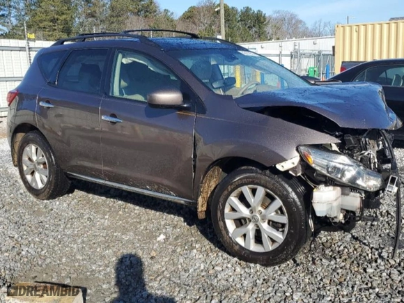 2012 Nissan Murano SL with VIN JN8AZ1MUXCW101419, listed as a Copart auction lot 42878515 with 0 mi miles and Salvage Title. Bid and sale history available at carsss.com. Image 4.