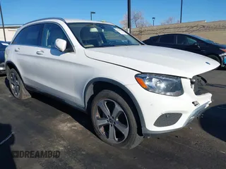 2018 Mercedes-Benz GLC with VIN WDC0G4JB3JV057181, listed as a IAAI auction lot 41830402 with 74,534 mi miles. Bid and sale history available at carsss.com. Image 1.