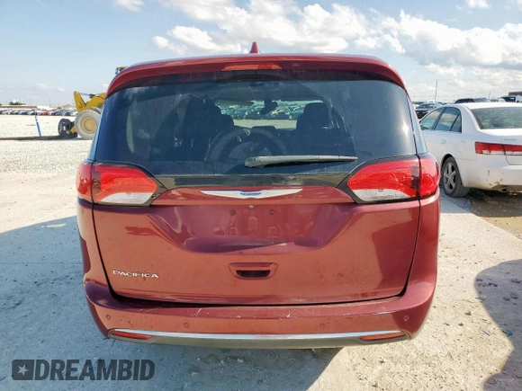 2018 Chrysler Pacifica Touring Plus with VIN 2C4RC1FG3JR125624, listed as a Copart auction lot 55962635 with 99,806 mi miles and Salvage title. Bid and sale history available at DreamBid. Image 6.