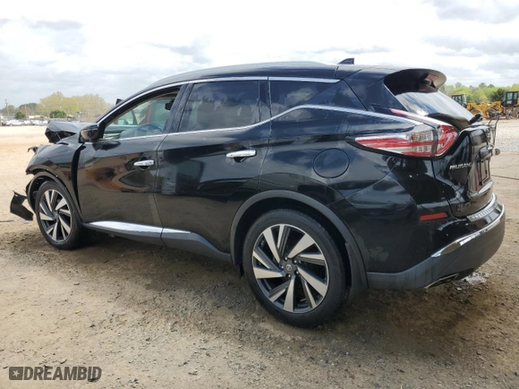 2017 Nissan Murano Platinum with VIN 5N1AZ2MG3HN125209, listed as a Copart auction lot 51776745 with 56,825 mi miles and Salvage Title. Bid and sale history available at carsss.com. Image 2.