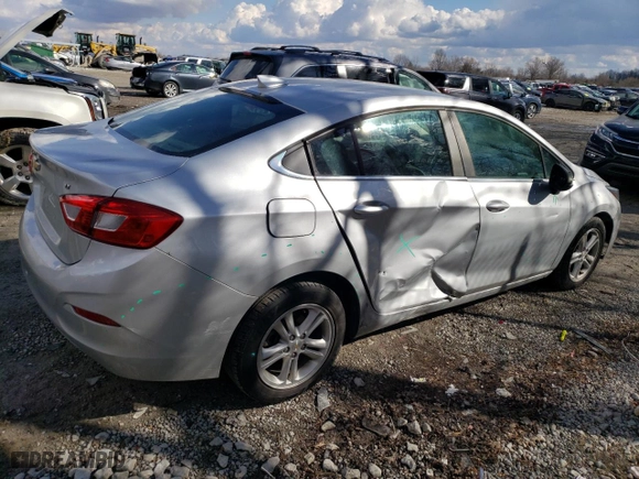 2018 Chevrolet Cruze LT with VIN 1G1BE5SM1J7214374, listed as a Copart auction lot 45372555 with 111,411 mi miles and Salvage Title. Bid and sale history available at carsss.com. Image 3.