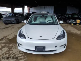 2023 Tesla Model 3 with VIN 5YJ3E1EA9PF515418, listed as a Copart auction lot 43785455 with 6,998 mi miles and Salvage Title. Bid and sale history available at carsss.com. Image 5.