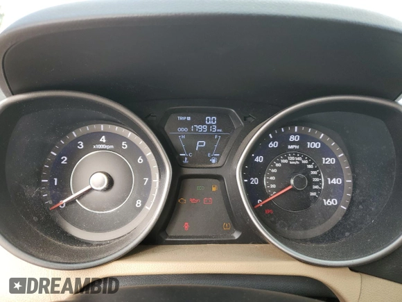 2013 Hyundai Elantra Limited with VIN 5NPDH4AE3DH341980, listed as a Copart auction lot 50738465 with 179,913 mi miles and Salvage Title. Bid and sale history available at DreamBid. Image 9.