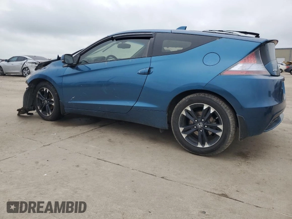 2015 Honda CR-Z EX с VIN JHMZF1D6XFS003705, выставлен на аукционе Copart как лот 54626255 с пробегом 64 963 миль миль и Списание • Salvage title. История ставок и продаж доступна на DreamBid. Изображение 2.