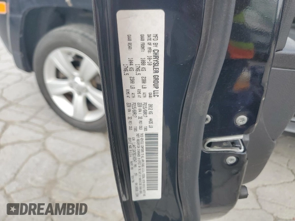 2011 Jeep Patriot Sport with VIN 1J4NT1GA7BD102547, listed as a Copart auction lot 59730535 with 183,900 mi miles and Salvage title. Bid and sale history available at DreamBid. Image 13.
