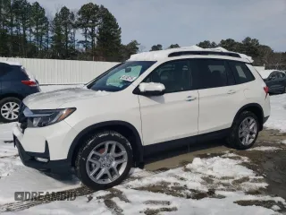 2024 Honda Passport EX-L z VIN 5FNYF8H50RB023552, wystawiony jako Copart lot #45748715 z przebiegiem 573 mil mil oraz Szkoda całkowita • Salvage title. Historia ofert i sprzedaży dostępna na DreamBid. Obrazek 1.