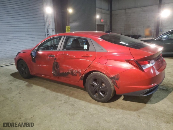 2021 Hyundai Elantra SEL with VIN 5NPLS4AG5MH004595, listed as a Copart auction lot 46096555 with 28,124 mi miles and Salvage Title. Bid and sale history available at carsss.com. Image 2.