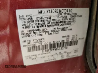 2008 Ford Taurus SEL with VIN 1FAHP24W68G135730, listed as a Copart auction lot 69071114 with Not Provided miles and Salvage Title. Bid and sale history available at carsss.com. Image 13.