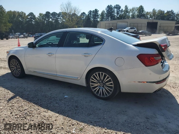 2015 Kia Cadenza Premium with VIN KNALN4D7XF5188175, listed as a Copart auction lot 74464894 with 91,193 mi miles and Salvage Title. Bid and sale history available at carsss.com. Image 2.