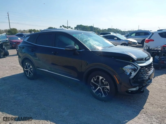 2023 Kia Sportage EX with VIN 5XYK33AF6PG130650, listed as a IAAI auction lot 41277107 with 23,933 mi miles. Bid and sale history available at carsss.com. Image 1.