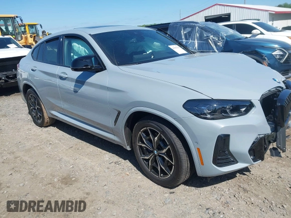 2023 BMW X4 M40i with VIN 5UX43DT06P9T36381, listed as a IAAI auction lot 41999429 with 21,444 mi miles and . Bid and sale history available at DreamBid. Image 1.