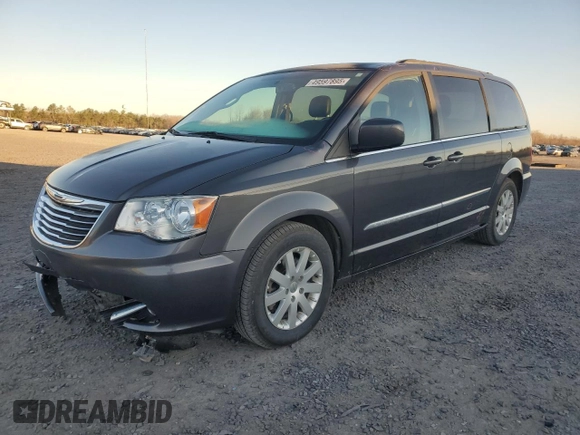 2015 Chrysler Town & Country Touring with VIN 2C4RC1BG2FR715021, listed as a Copart auction lot 49597895 with 250,451 mi miles and Salvage Title. Bid and sale history available at carsss.com. Image 1.