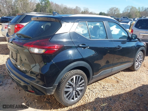 2021 Nissan Kicks SV with VIN 3N1CP5CV0ML526153, listed as a IAAI auction lot 41882699 with 63,322 mi miles. Bid and sale history available at carsss.com. Image 4.