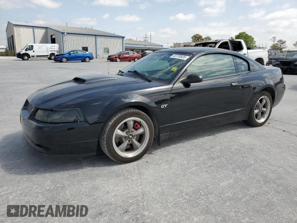 2001 Ford Mustang GT Deluxe with VIN 1FAFP42X51F255237, listed as a Copart auction lot 53720935 with 49,136 mi miles and Clean Title. Bid and sale history available at carsss.com. Image 1.