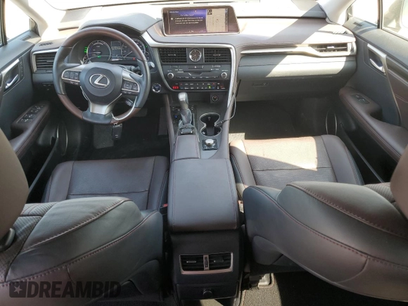 2018 Lexus RX 450h with VIN 2T2BGMCA3JC027017, listed as a Copart auction lot 59182395 with 26,937 mi miles and Salvage title. Bid and sale history available at DreamBid. Image 8.
