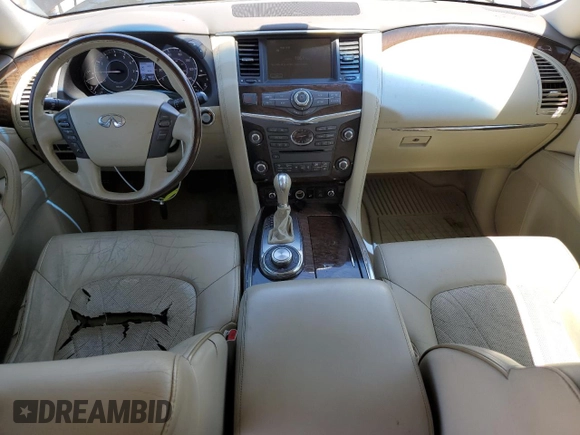 2012 Infiniti QX56 8-passenger z VIN JN8AZ2NC0C9316897, wystawiony jako Copart lot #57865465 z przebiegiem 96 031 mil mil oraz Czysty tytuł • Clean title. Historia ofert i sprzedaży dostępna na DreamBid. Obrazek 8.