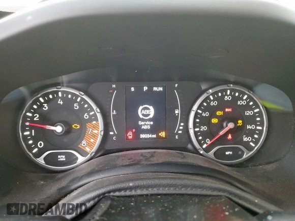 2020 Jeep Renegade Latitude with VIN ZACNJABB2LPL72507, listed as a Copart auction lot 59021305 with 39,034 mi miles and Salvage title. Bid and sale history available at DreamBid. Image 9.