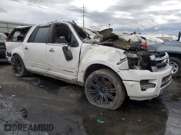 2017 Ford Expedition Max Platinum with VIN 1FMJK1LT7HEA37163, listed as a Copart auction lot 78303554 with Not provided miles and Salvage title. Bid and sale history available at DreamBid. Image 4.