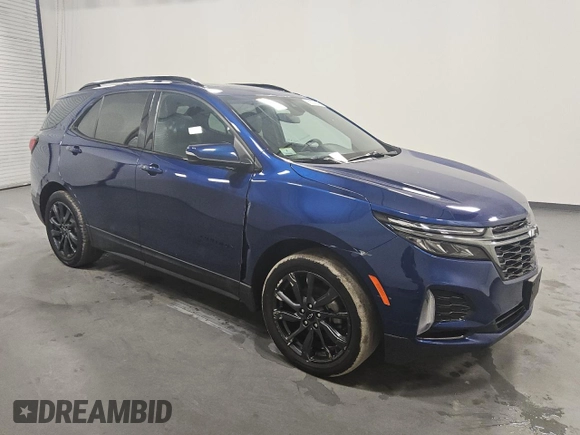 2023 Chevrolet Equinox RS z VIN 3GNAXWEG2PS126153, wystawiony jako Copart lot #53399455 z przebiegiem 49 324 mil mil oraz Czysty tytuł • Clean title. Historia ofert i sprzedaży dostępna na DreamBid. Obrazek 4.