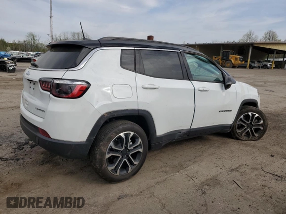2023 Jeep Compass Limited с VIN 3C4NJDCN6PT573001, выставлен на аукционе Copart как лот 54737785 с пробегом 13 932 миль миль и Списание • Salvage title. История ставок и продаж доступна на DreamBid. Изображение 3.